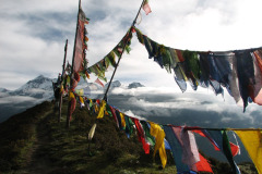 Dzongri-Gipfel auf 4200 m Höhe